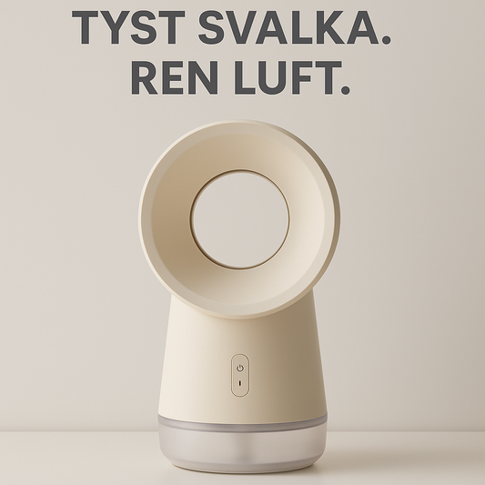 Bladlös fläkt och luftrenare